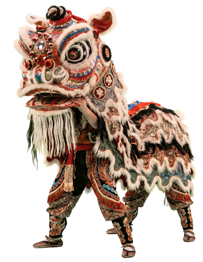 Un león de danza tradicional China